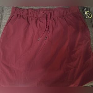 Burgundy Women's Athletic Skirt